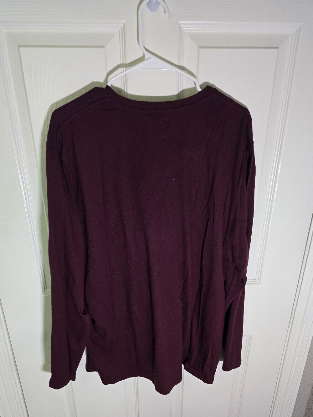 Chi Omega Embroidered Old Navy Maroon Long Sleeved Casual Top XXL - Picture 6 of 9